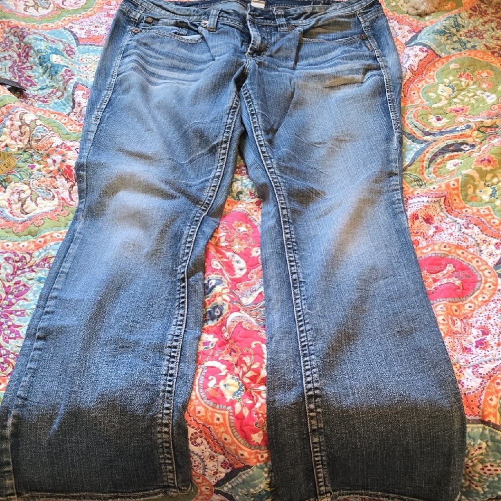 Silver Jeans Women's Flare Blue Denim